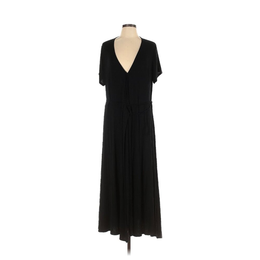 Banana Republic Black Maxi Tie Wrap Dress XL